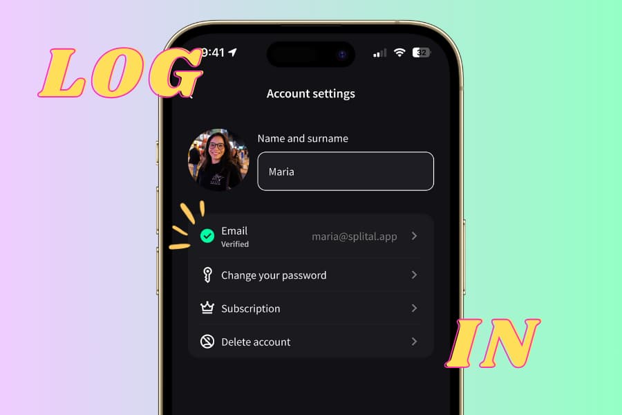 Feature to register with email and password.