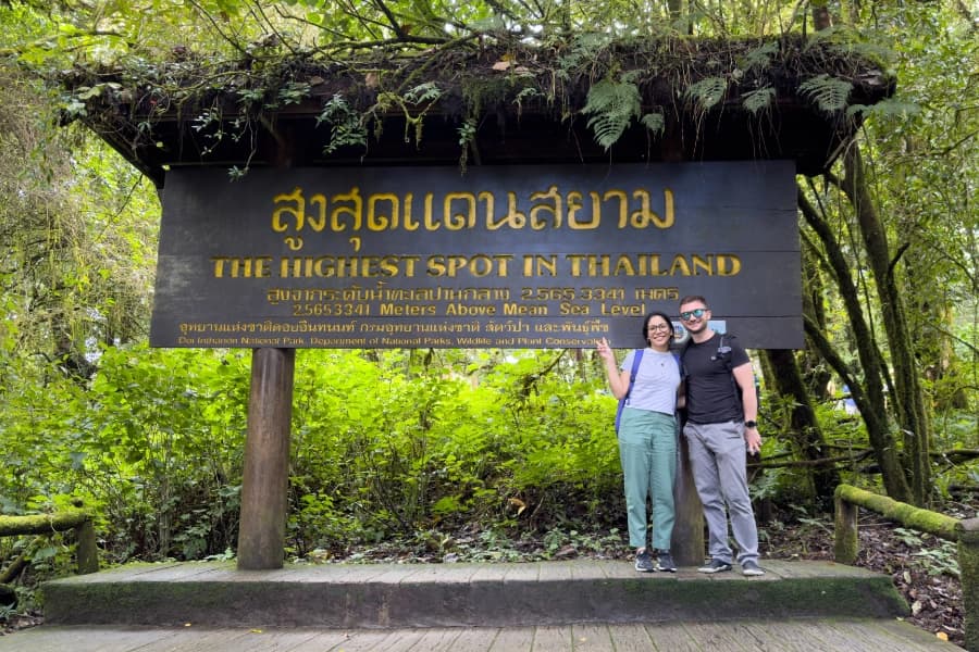 The highest spot in Thailand.
